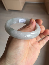 Load image into Gallery viewer, 54.4mm certified 100% natural Type A icy watery white light purple jadeite jade bangle BN8-7071
