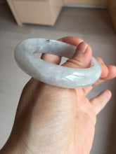 Load image into Gallery viewer, 54.4mm certified 100% natural Type A icy watery white light purple jadeite jade bangle BN8-7071
