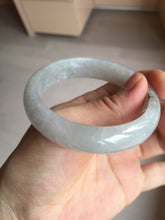 Load image into Gallery viewer, 54.4mm certified 100% natural Type A icy watery white light purple jadeite jade bangle BN8-7071
