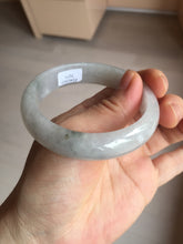 Load image into Gallery viewer, 54.4mm certified 100% natural Type A icy watery white light purple jadeite jade bangle BN8-7071
