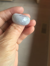 Load image into Gallery viewer, 100% natural type A light purple/green/white broad jadeite jade band ring thumb ring Pb42
