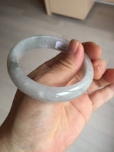 Load image into Gallery viewer, 54.4mm certified 100% natural Type A icy watery white light purple jadeite jade bangle BN8-7071
