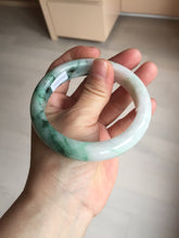 Load image into Gallery viewer, 59.7mm certified Type A 100% Natural sunny green white purple Jadeite Jade bangle BQ47-4134
