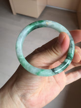 Load image into Gallery viewer, 52.5mm certified 100% natural Type A sunny green purple slim jadeite jade bangle BN9-7083
