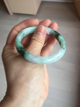 Load image into Gallery viewer, 52.5mm certified 100% natural Type A sunny green purple slim jadeite jade bangle BN9-7083
