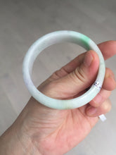 Load image into Gallery viewer, 57mm certified 100% natural sunny green/purple/yellow/white(FU LU SHOU) jadeite jade bangle AS85-7082
