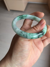 Load image into Gallery viewer, 52.5mm certified 100% natural Type A sunny green purple slim jadeite jade bangle BN9-7083
