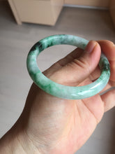 Load image into Gallery viewer, 52.5mm certified 100% natural Type A sunny green purple slim jadeite jade bangle BN9-7083
