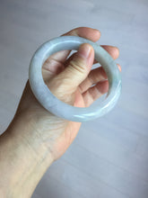 Load image into Gallery viewer, 60mm certified Type A 100% Natural light green purple chubby Jadeite Jade bangle PA115-9526
