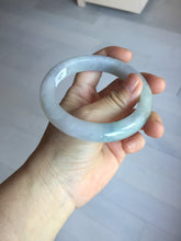 Load image into Gallery viewer, 60mm certified Type A 100% Natural light green purple chubby Jadeite Jade bangle PA115-9526
