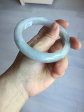 Load image into Gallery viewer, 60mm certified Type A 100% Natural light green purple chubby Jadeite Jade bangle PA115-9526
