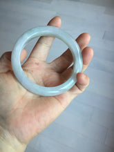 Load image into Gallery viewer, 60.5mm certified Type A 100% Natural light green purple chubby Jadeite Jade bangle PA116-9531
