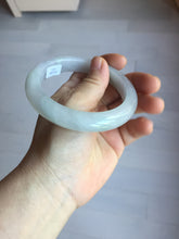 Load image into Gallery viewer, 60.5mm certified Type A 100% Natural light green purple chubby Jadeite Jade bangle PA116-9531
