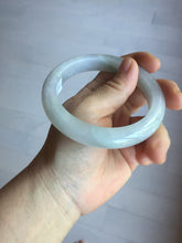 Load image into Gallery viewer, 60.5mm certified Type A 100% Natural light green purple chubby Jadeite Jade bangle PA116-9531
