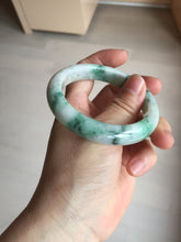 Load image into Gallery viewer, 53.7mm Certified 100% natural Type A sunny green purple jadeite jade bangle BQ35-4145
