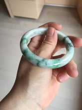 Load image into Gallery viewer, 53.7mm Certified 100% natural Type A sunny green purple jadeite jade bangle BQ35-4145
