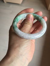 Load image into Gallery viewer, 53.7mm Certified 100% natural Type A sunny green purple jadeite jade bangle BQ34-4135
