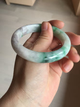 Load image into Gallery viewer, 53.7mm Certified 100% natural Type A sunny green purple jadeite jade bangle BQ34-4135
