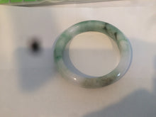 Load image into Gallery viewer, 58.7mm 100% natural certified sunny green/white(白底青) jadeite jade bangle BK82-5231
