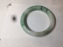 Load image into Gallery viewer, 58.7mm 100% natural certified sunny green/white(白底青) jadeite jade bangle BK82-5231
