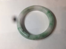 Load image into Gallery viewer, 58.7mm 100% natural certified sunny green/white(白底青) jadeite jade bangle BK82-5231
