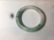 Load image into Gallery viewer, 58.7mm 100% natural certified sunny green/white(白底青) jadeite jade bangle BK82-5231
