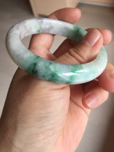 Load image into Gallery viewer, 53.7mm Certified 100% natural Type A sunny green purple jadeite jade bangle BQ34-4135
