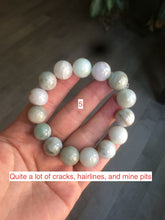 Load image into Gallery viewer, 13mm 100% natural type A yellow/white/green/purple jadeite jade beads bracelet AX25 Add on item
