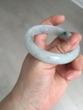 Load image into Gallery viewer, 53.7mm certificated Type A 100% Natural light green white Jadeite Jade bangle S89-7060
