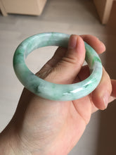 Load image into Gallery viewer, 53.7mm Certified 100% natural Type A sunny green purple jadeite jade bangle BQ33-4150
