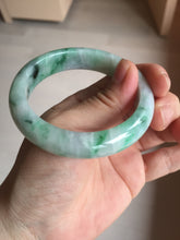 Load image into Gallery viewer, 53.7mm Certified 100% natural Type A sunny green purple jadeite jade bangle BQ33-4150
