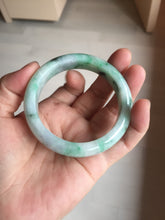 Load image into Gallery viewer, 53.7mm Certified 100% natural Type A sunny green purple jadeite jade bangle BQ33-4150
