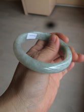 Load image into Gallery viewer, 57mm Certified 100% natural Type A light green/white  jadeite jade bangle BH49-0023
