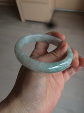 Load image into Gallery viewer, 57mm Certified 100% natural Type A light green/white  jadeite jade bangle BH49-0023
