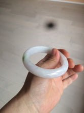 Load image into Gallery viewer, 57.5mm Certified 100% natural Type A sunny green/purple jadeite jade bangle AX90-1457
