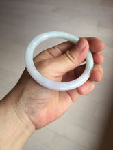 Load image into Gallery viewer, 53.5mm Certified type A 100% Natural light green purple yellow(FU LU SHOU) slim round cut Jadeite bangle PB183-9120
