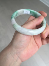 Load image into Gallery viewer, 59.2mm Certified Type A 100% Natural green purple Jadeite Jade bangle S86-7051
