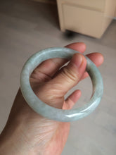 Load image into Gallery viewer, 57mm Certified 100% natural Type A light green/white  jadeite jade bangle BH48-6419
