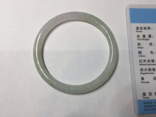 Load image into Gallery viewer, 54mm Certified type A 100% Natural icy watery light green purple round cut Jadeite bangle PB182-9126
