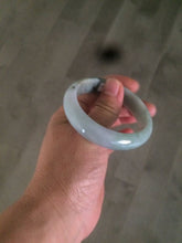 Load image into Gallery viewer, 50.5mm Certified Type A 100% Natural dark green Jadeite Jade oval bangle AJ70-0610
