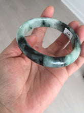 Load image into Gallery viewer, 58.9mm Certified Type A 100% Natural suny green dark green Jadeite Jade bangle BP32-8237
