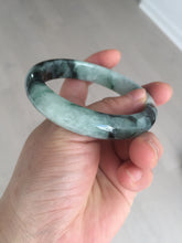 Load image into Gallery viewer, 58.9mm Certified Type A 100% Natural suny green dark green Jadeite Jade bangle BP32-8237
