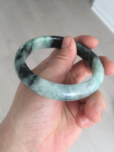 Load image into Gallery viewer, 58.9mm Certified Type A 100% Natural suny green dark green Jadeite Jade bangle BP32-8237
