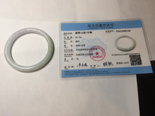 Load image into Gallery viewer, 53.5mm Certified type A 100% Natural light green purple yellow(FU LU SHOU) slim round cut Jadeite bangle PB183-9120
