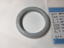 Load image into Gallery viewer, 54.5mm Certified Type A 100% Natural light green purple Jadeite Jade bangle BQ53-8179
