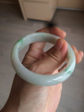 Load image into Gallery viewer, 53.5mm Certified Type A 100% Natural sunny green Jadeite Jade bangle BG40
