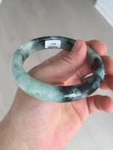 Load image into Gallery viewer, 58.9mm Certified Type A 100% Natural suny green dark green Jadeite Jade bangle BP32-8237
