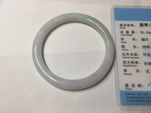 Load image into Gallery viewer, 53.5mm Certified type A 100% Natural light green purple yellow(FU LU SHOU) slim round cut Jadeite bangle PB183-9120
