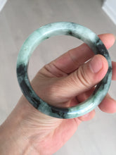 Load image into Gallery viewer, 58.9mm Certified Type A 100% Natural suny green dark green Jadeite Jade bangle BP32-8237
