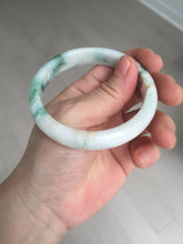 Load image into Gallery viewer, 57mm Certificated sunny green/yellow/white jadeite jade bangle S83-7073
